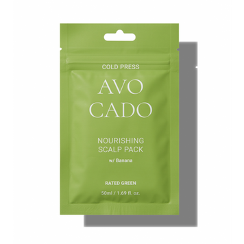 Rated Green Поживна маска для шкіри голови з маслом авокадо і екстрактом банана Avocado Nourishing Scalp Pack w / Banana 50 мл 000039 фото