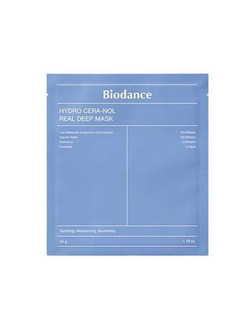 Маска гідрогелева з керамідами та пантенолом Biodance Hydro Cera-Nol Real Deep Sheet Mask, 1 шт BD004 фото