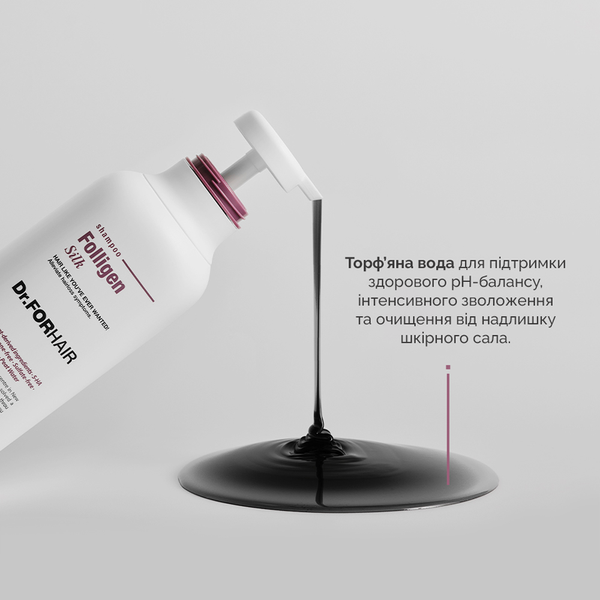 Шампунь для сухого та пошкодженого волосся Dr.FORHAIR Folligen Silk Shampoo, 500мл 8809485532660 фото