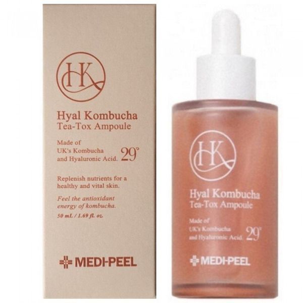 Зволожуюча сироватка з комбучею та гіалуроновою кислотою - MEDI PEEL HYAL KOMBUCHA TEA-TOX AMPOULE 50мл 8809409346458 фото