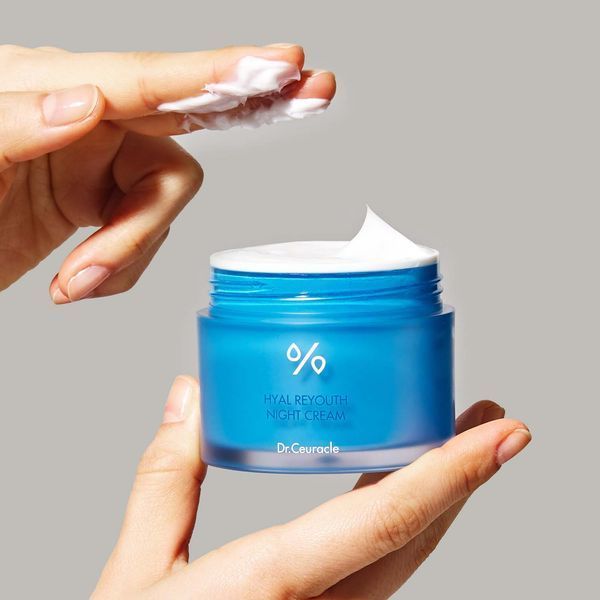 Зволожуючий нічний крем-маска з гіалуроновою кислотою Dr.Ceuracle Hyal Reyouth Night Cream, 60 г 8806133613993 фото