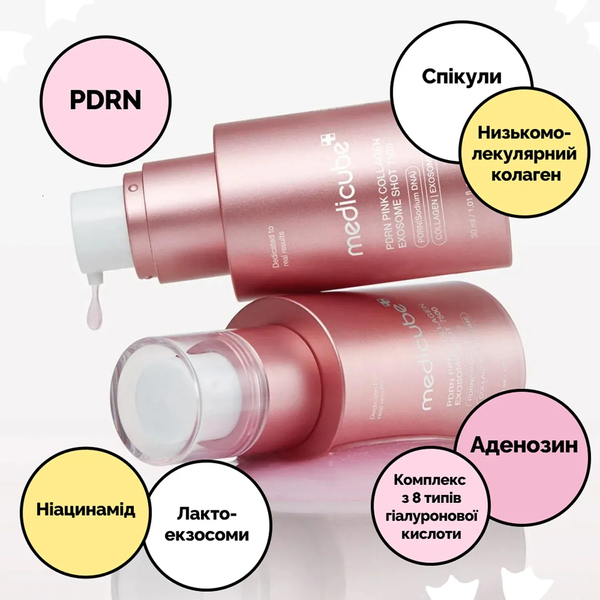 Регенеруюча сироватка Medicube PDRN Pink Collagen Exosome Shot 8800256115549 фото