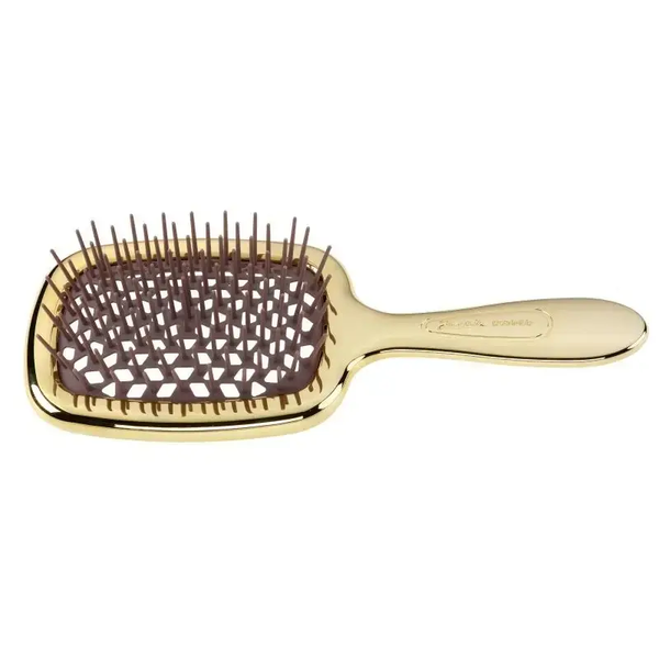 Щітка для волосся золото з коричневим Janeke Luxe Superbrush 10267Z фото