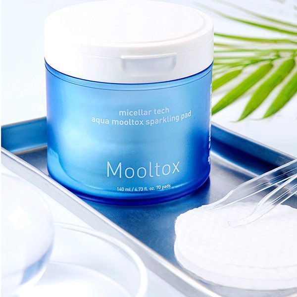 Пілінг-педи для обличчя зволоження та очищення, Medi-Peel Aqua Mooltox Sparkling Pad 70 шт 8809409346441 фото