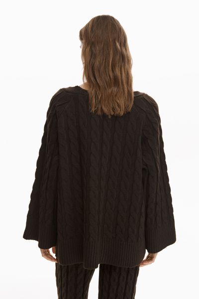 Кардиган обʼємного крою з фактурного трикотажу (колір шоколадний) XS/S knitwear008xs_s фото
