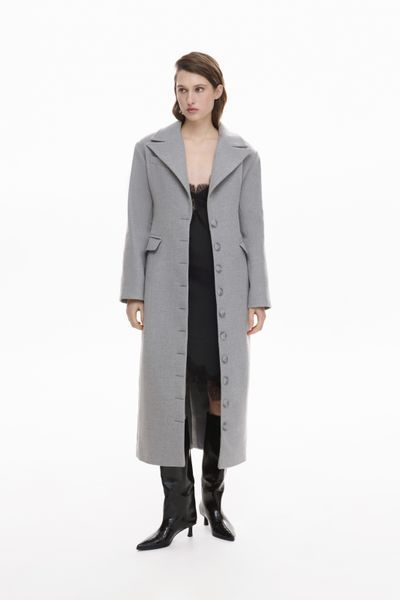 Силуетне пальто сірого кольору Fall Winter XS/S vocutiee25xss фото