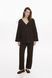 Кардиган обʼємного крою з фактурного трикотажу (колір шоколадний) XS/S knitwear008xs_s фото 4