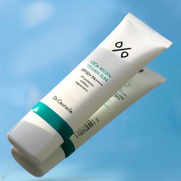 Сонцезахисний веганський крем з центелою азіатською Dr.Ceuracle Cica Regen Vegan Sun SPF50+ PA++++, 50 мл 8806133614983 фото