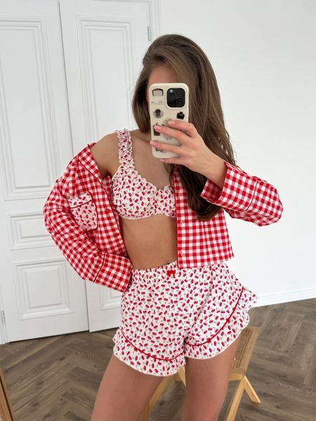 Набір з котону (шорти + топ + рубашка) XS/S limited033 фото