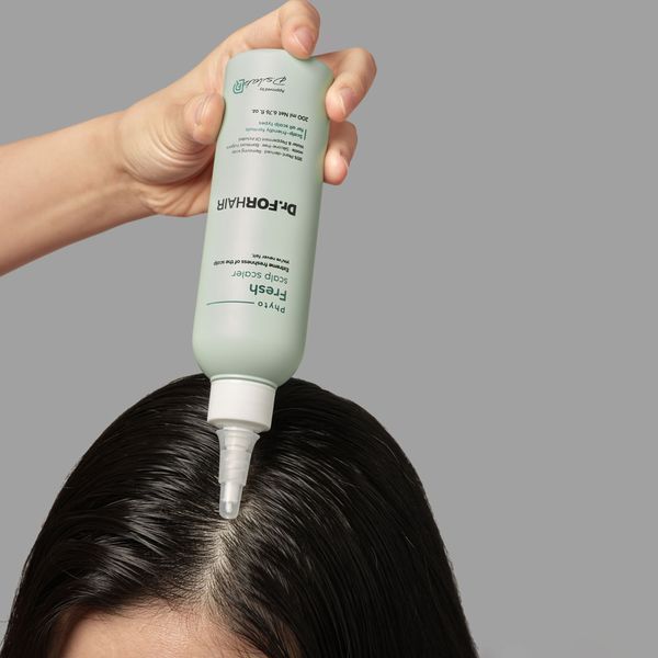 Освіжаюча маска-пілінг для очищення шкіри голови Dr.FORHAIR Phyto Fresh Scalp Scaler, 200мл 8809485533506 фото