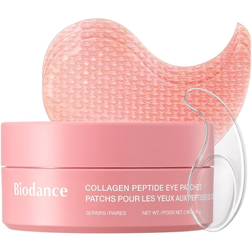 BIODANCE COLLAGEN PEPTIDE EYE PATCHES - Гідрогелеві патчі для сяйва та молодості шкіри навколо очей, 30шт BID021 фото