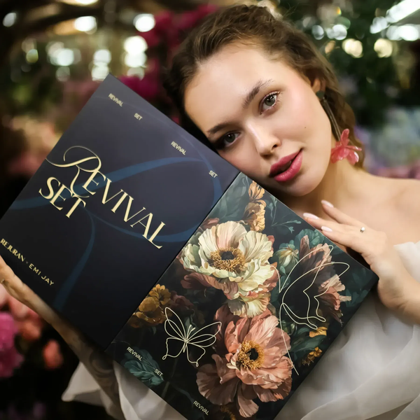 Лімітований набір для відновлення та сяйва шкіри Rejuran x Emi Jay Revival Set (Кушон + Патчі + Маска + Заколка) rejuraEminset фото