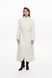Довге пальто молочного кольору Fall Winter XS/S vocutiee001xss фото 3
