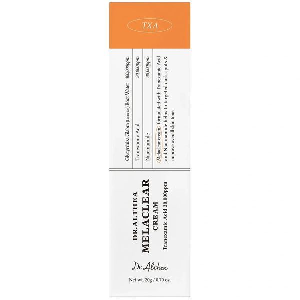 Dr.Althea MelaClear Cream - Крем для освітлення постакне, пігментних плям і вирівнювання тону шкіри 8809447257020 фото