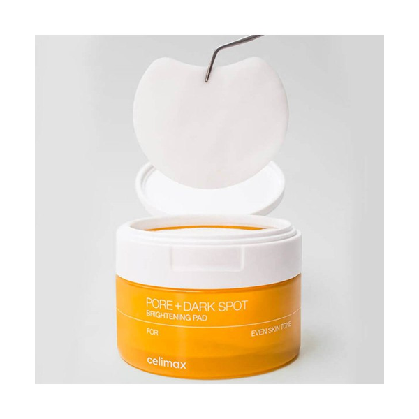 Тонер-педи для вирівнювання тону та рельєфу обличчя CELIMAX PORE+DARK SPOT BRIGHTENING PAD 40pcs CMX023 фото
