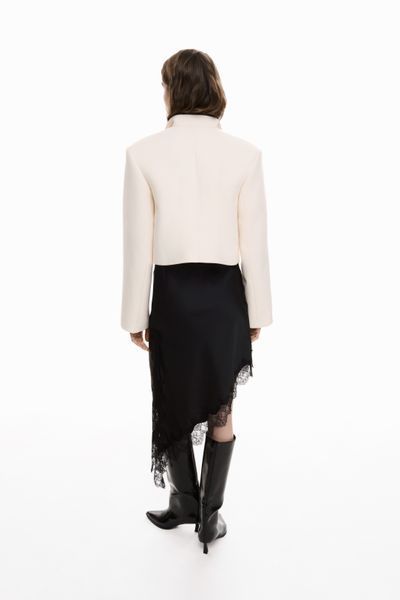Коротке пальто молочного кольору Fall Winter XS/S vocutiee004xss фото