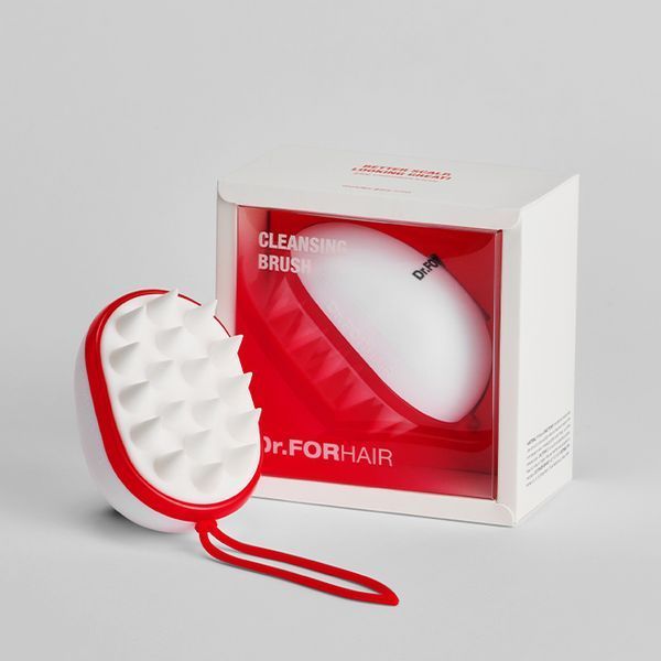 Силіконова масажна щітка для миття голови Dr.FORHAIR Cleansing Scalp Brush 8809485532158 фото
