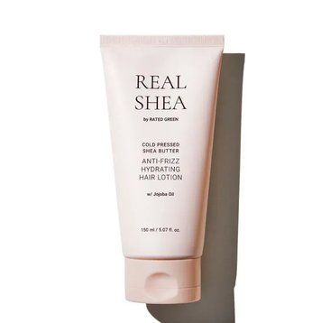 Rated Green Зволожуючий лосьйон для волосся з маслом ши REAL Shea Cold Pressed Shea Butter Anti-Frizz Hydrating Hair Lotion 000035 фото