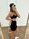 Сукня чорна міні на бретелях Black XS/S 55001101Black фото 6